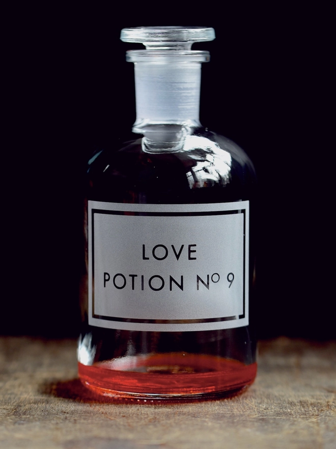 Love Potion Number 9 Apothecary Bottle