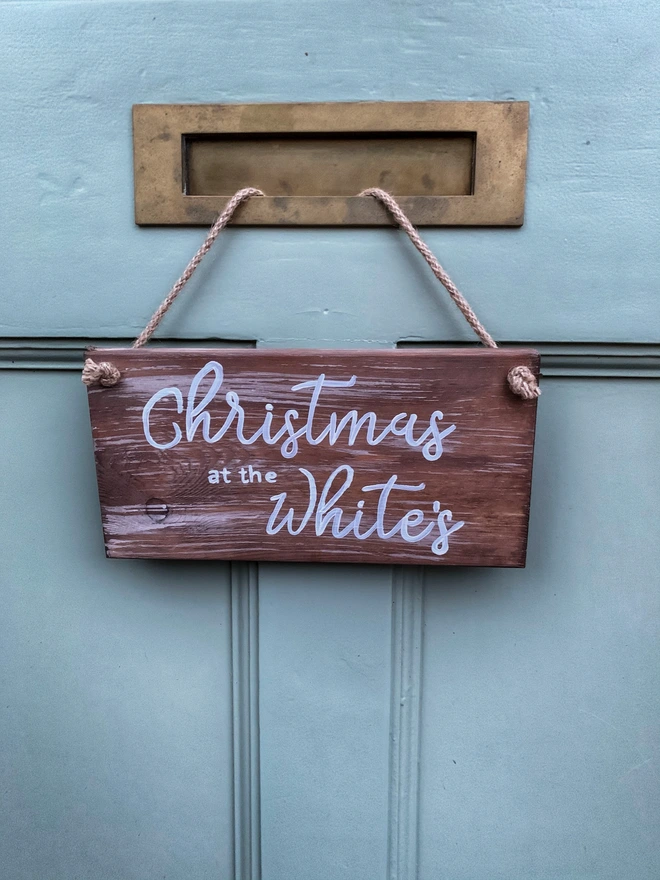 christmas at the sign