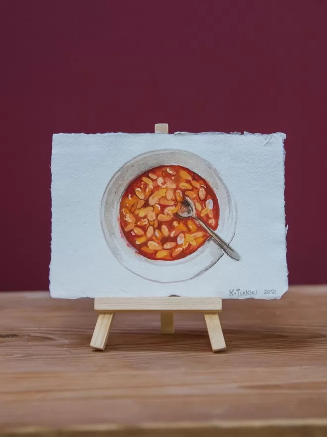 Illustration of baked beans by Katie Tinkler