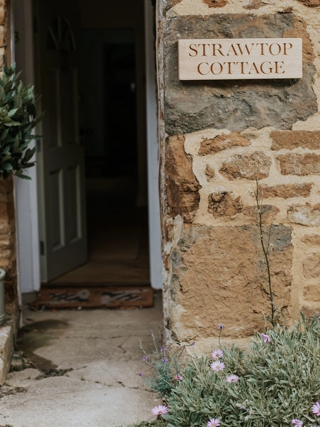 Personalised Oak Rectangular Sign