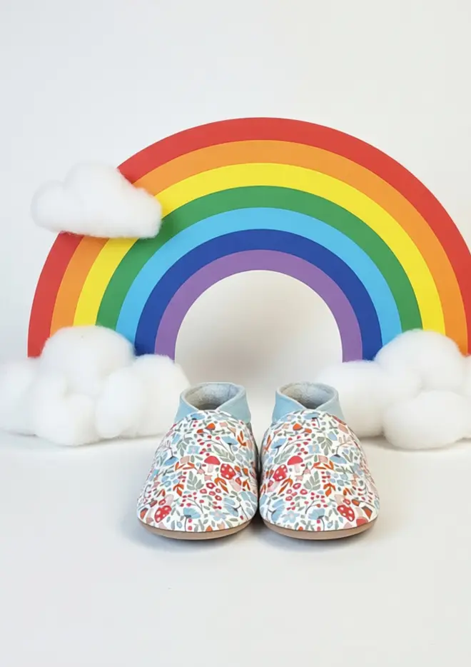 winnie baby shoes inch blue