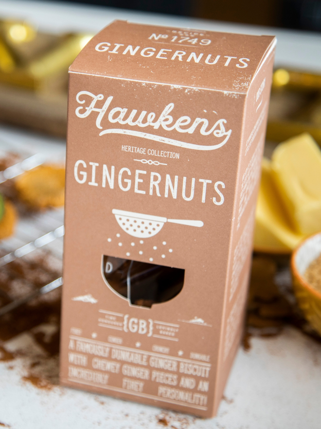 artisan ginger nut biscuit packaging