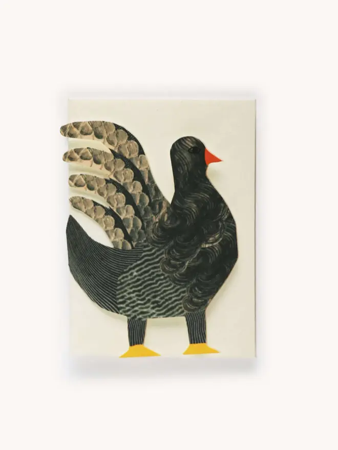 chicken concertina card