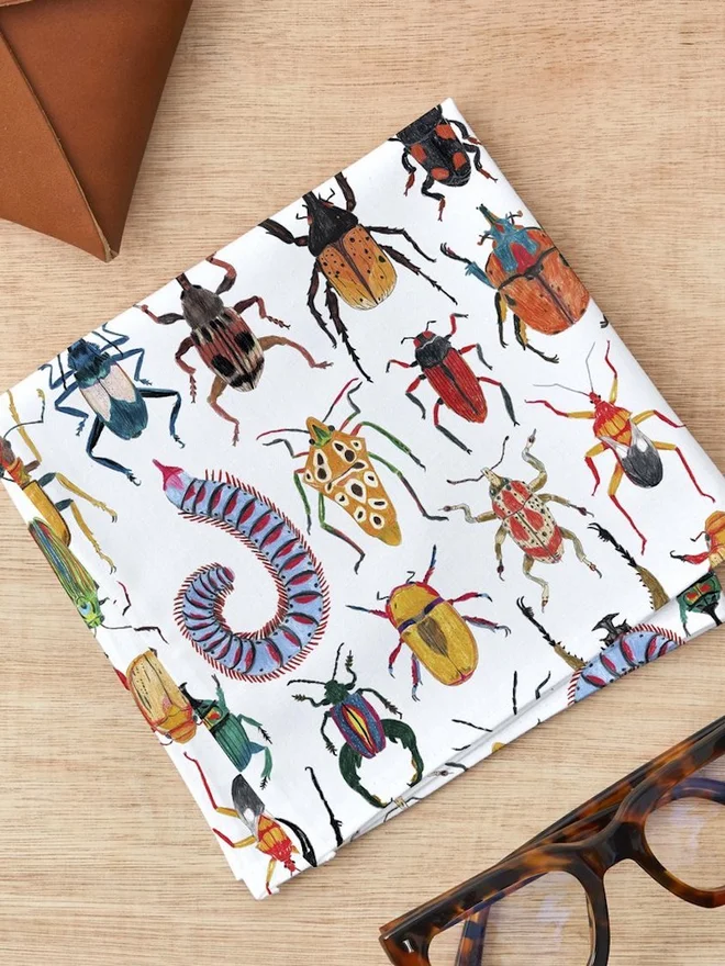 Beetles Handkerchief Pocket Square 