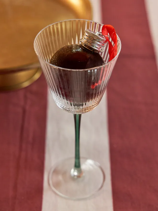 Espresso martini cocktail bauble