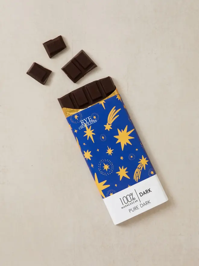 Pure (Very) Dark Chocolate Bar - 100% Madagascan