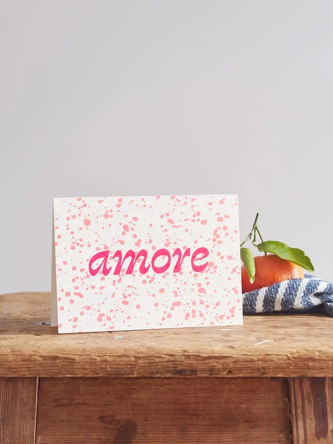 splatter-greeting-card-with-hot-foil-amore-for-valentines-day SP-AMORE-PK