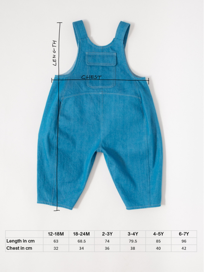 Denim 'Kai' Oversized Dungarees