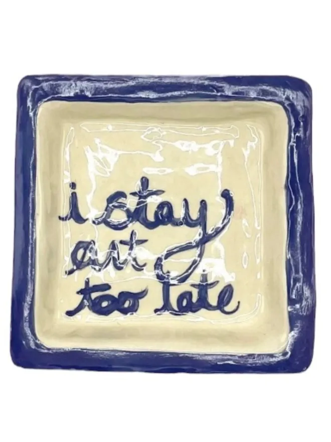 I Stay Out Too Late Trinket Tray Purple