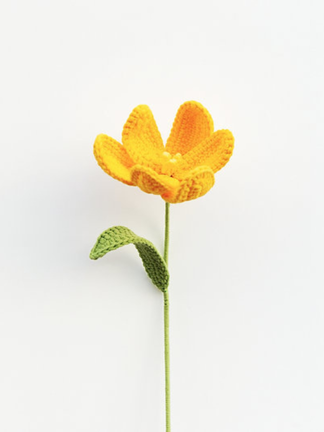 crochet tulip stem