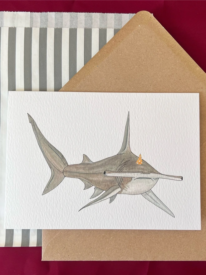 hammerhead shark card