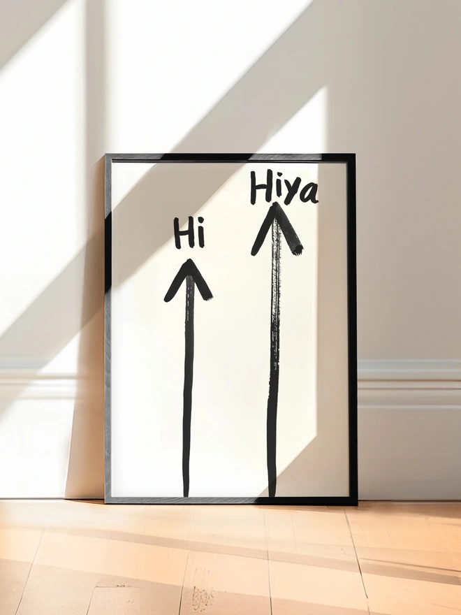 Hi Hiya Handwritten Original Artwork in ink