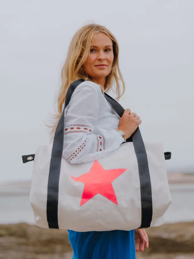 Pink Star Flight Bag Holdall