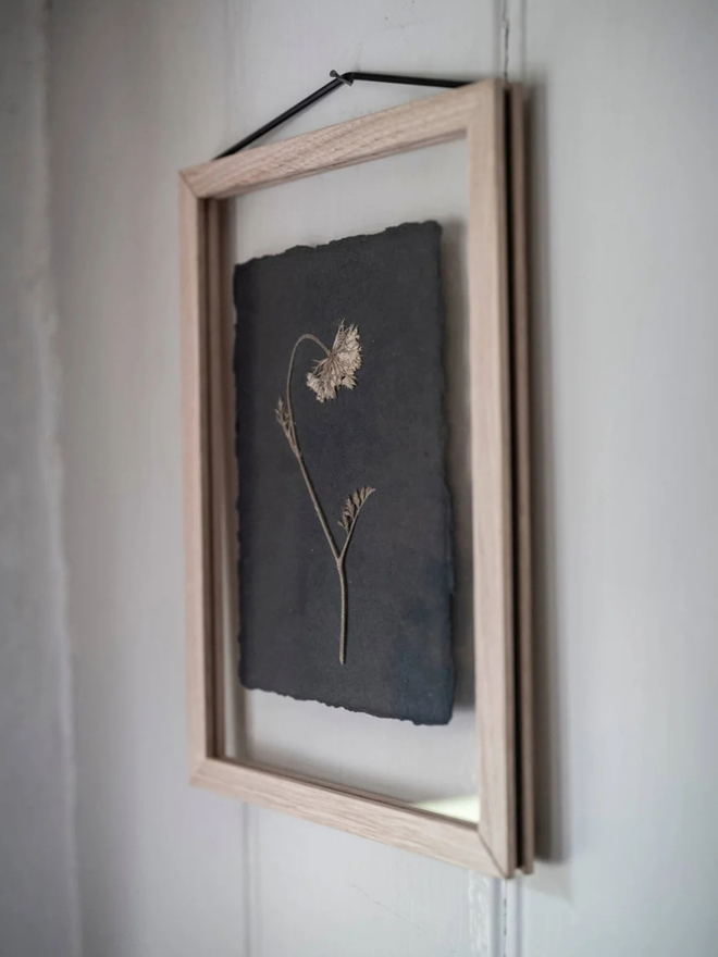 pressed wildflower artwork