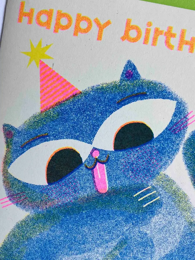 'Happy Birthday' A6 Birthday Cat Card