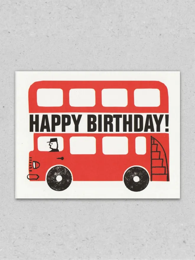 'Happy Birthday' Bus Card