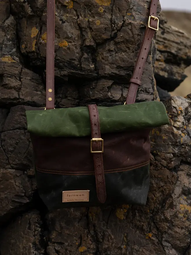 mini rolltop crossbody bag