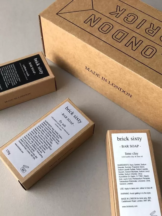 Brick Sixty Soap Mono Box Bar Soap Set