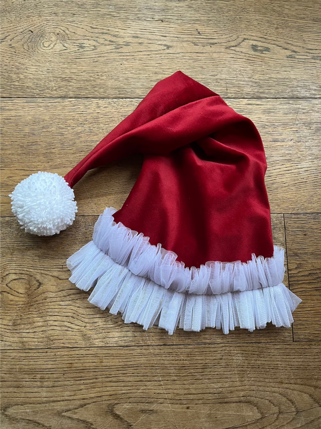 Velvet santa hat