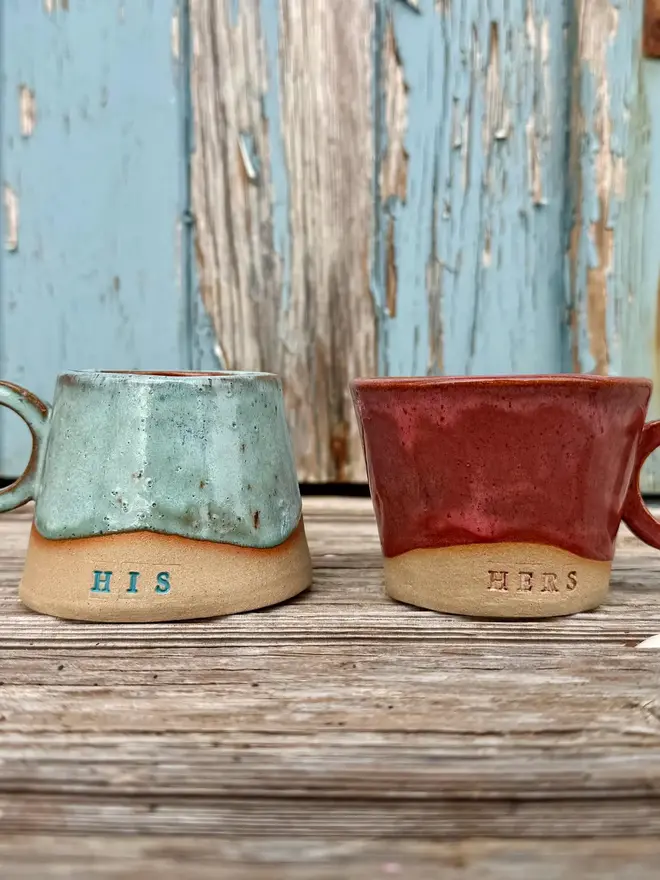 Ceramic Stoneware Tapered Hug Mug