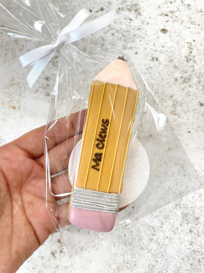Thank you teacher biscuits pencil
