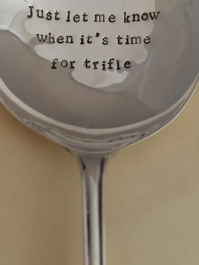 Personalised Dessert Serving Spoon