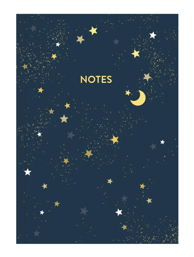 starry night lined notebook