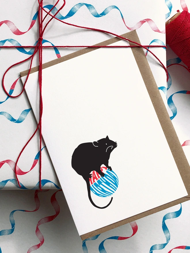 Cute Rat Card