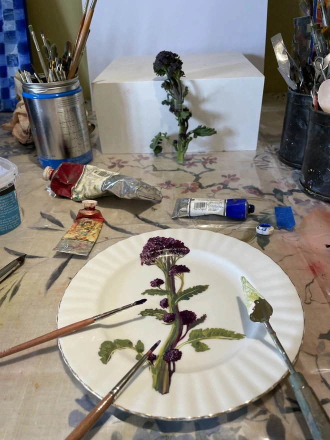 Painting In The Studio