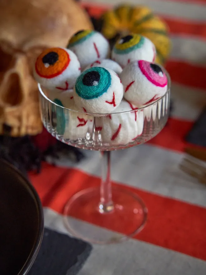 Halloween felt eyeballs