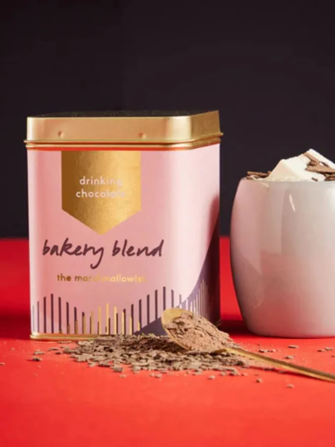 Drinking hot chocolate