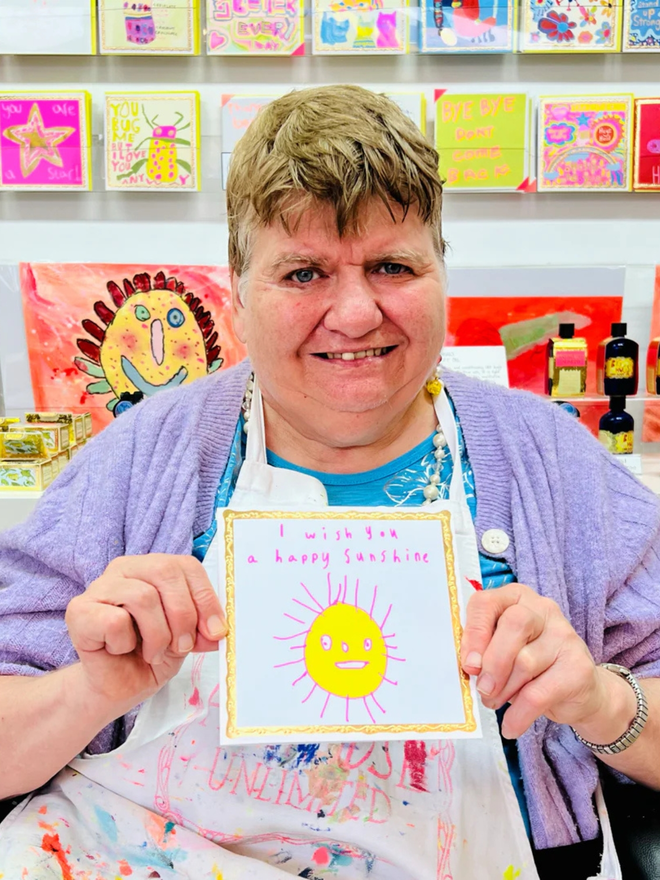 I wish you a happy sunshine card