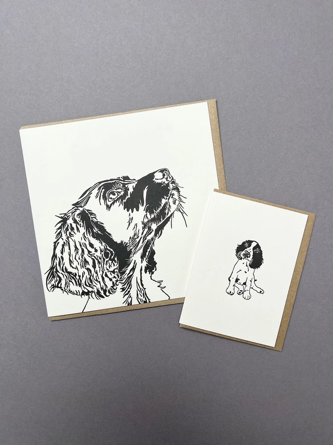 Big and little Springer cards go perfectly with the mug as a gift