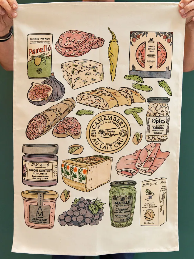 Charcuterie Tea Towel