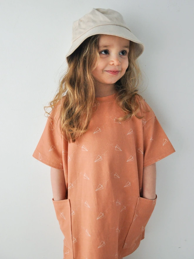 Paper Planes Kids Oversized Dress
