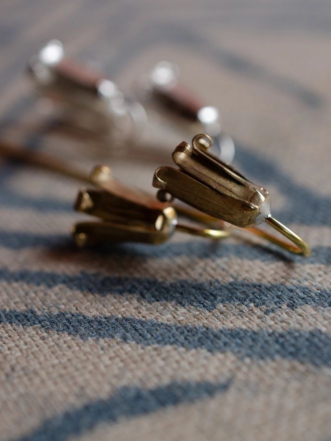 Handmade Brass Blue Bell Stem By Ellen Lou