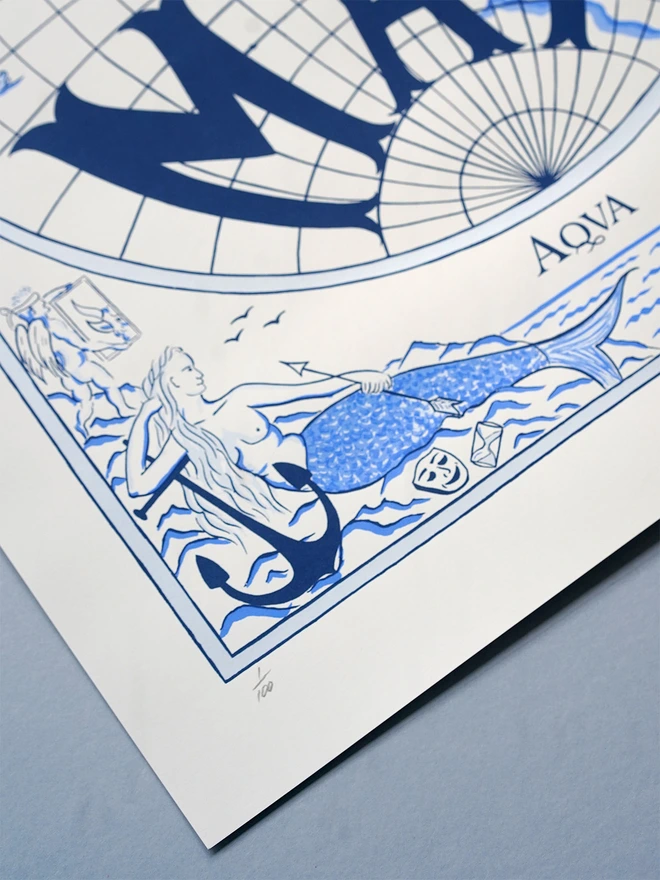 Fail We May Sail We Must map atlas print