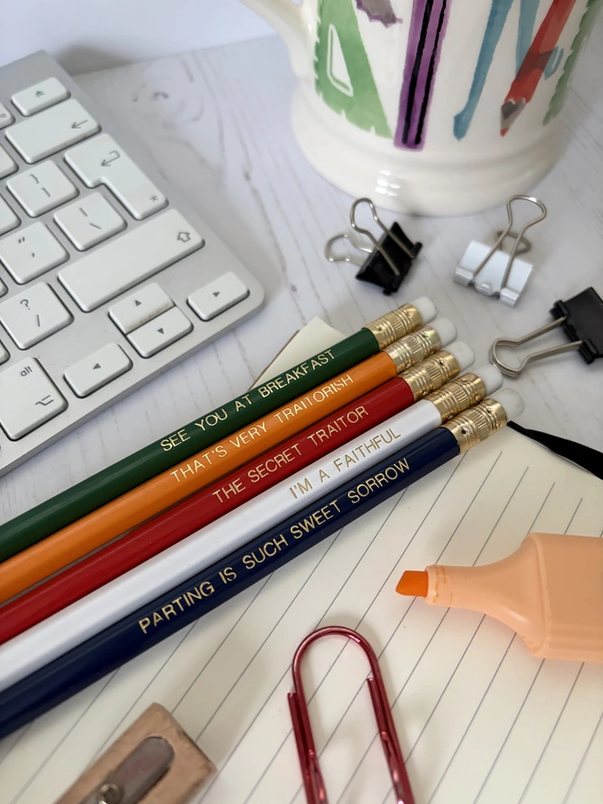 The Traitors Inspired HB Pencils Set (Set of 5 HB Pencils)
