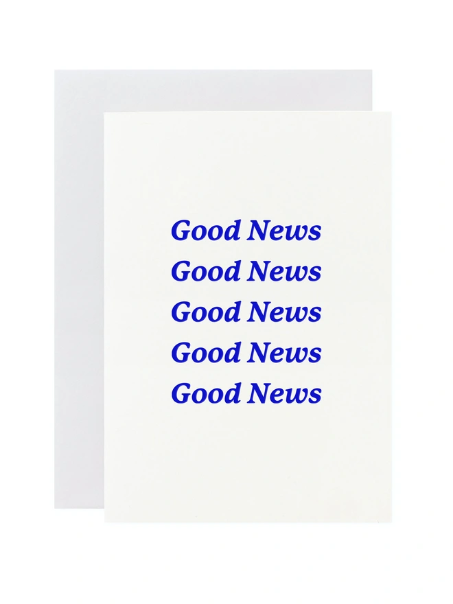 ‘Good News Serif’ Blue Mini Card MC-SERIF-BL