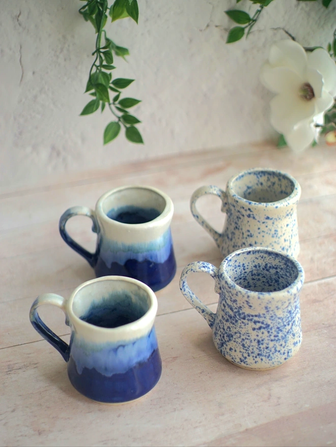 ceramic blue mug, pottery mug, mug gift, blue mug, Jenny Hopps Pottery, ceramic gift, home gift