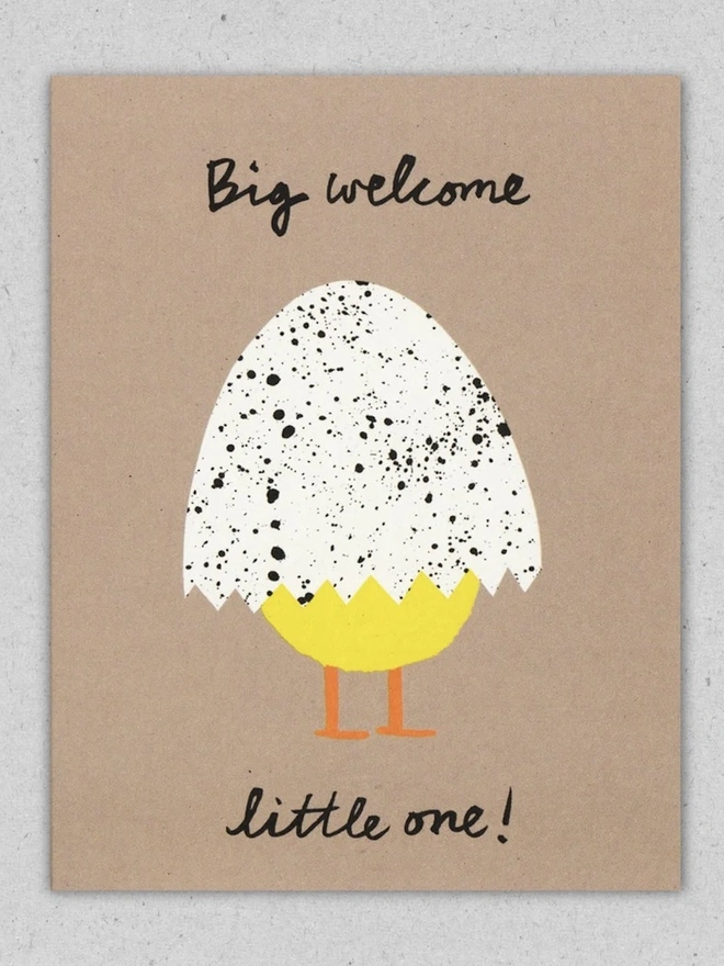 'Big Welcome Little One' Baby Card