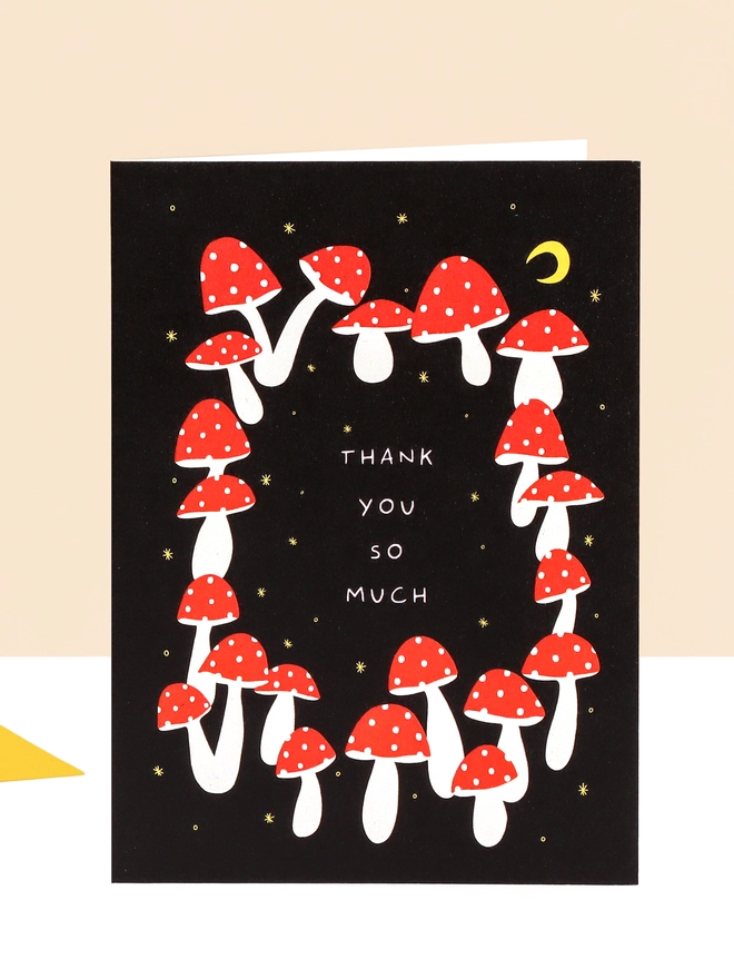 'Thank You So Much' Mushroom Thank You Card