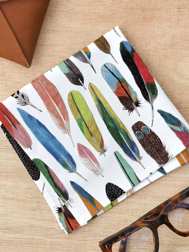 Feather Handkerchief Pocket Square 