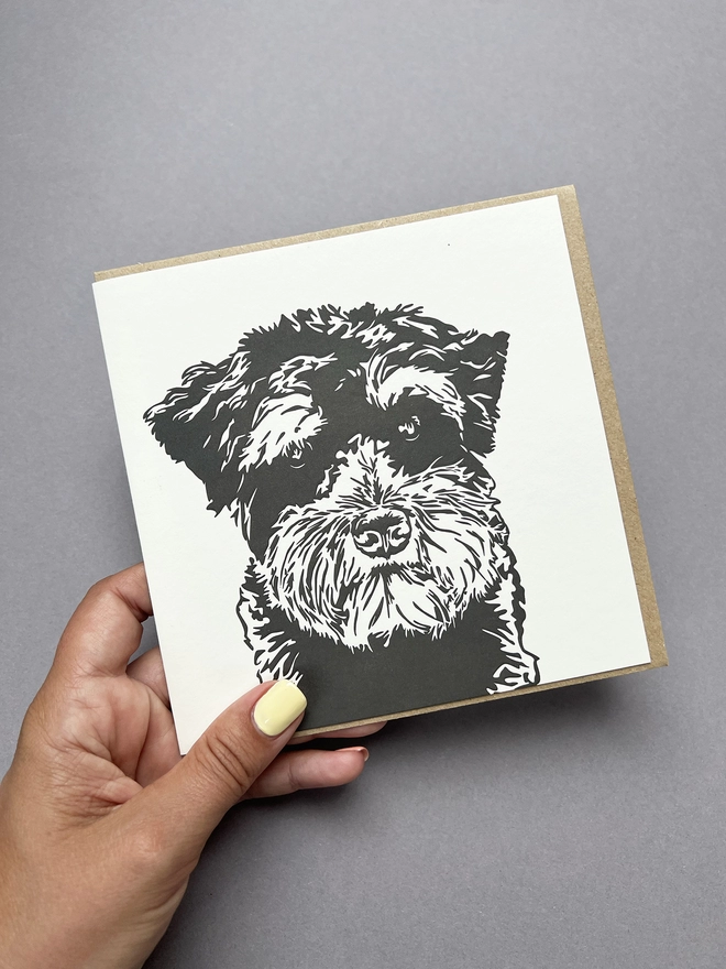 Full view of the Schnauzer big card 