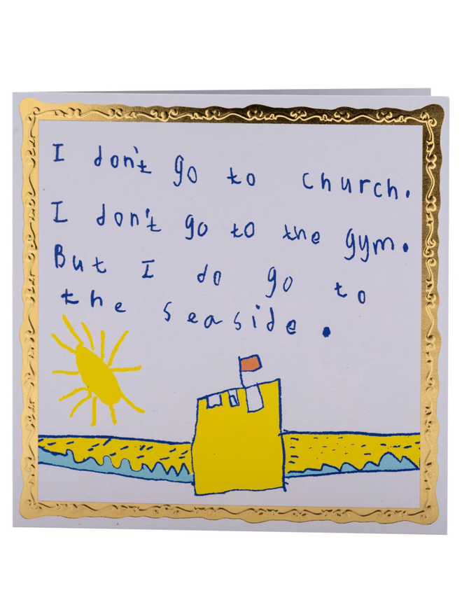 I don't go to church card