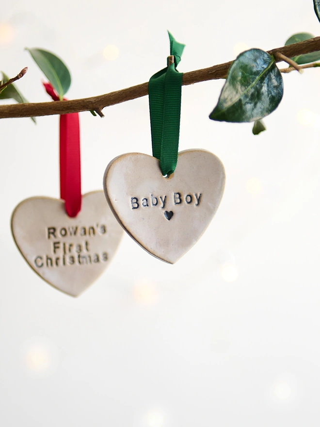 ceramic heart decoration