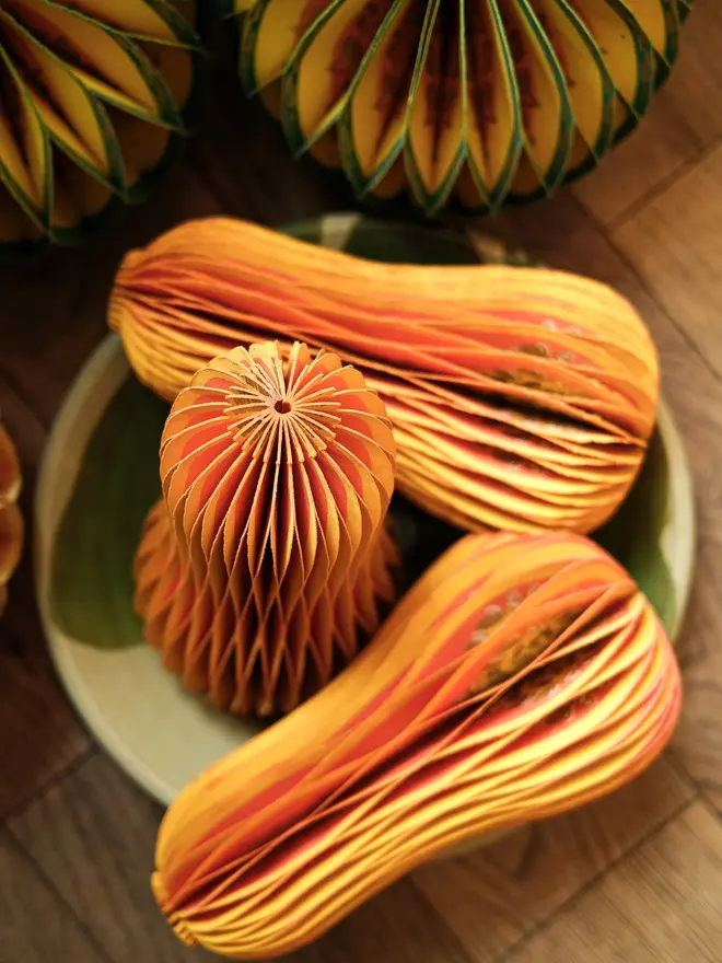 Squash Honeycomb Ornament (Set Of 6)