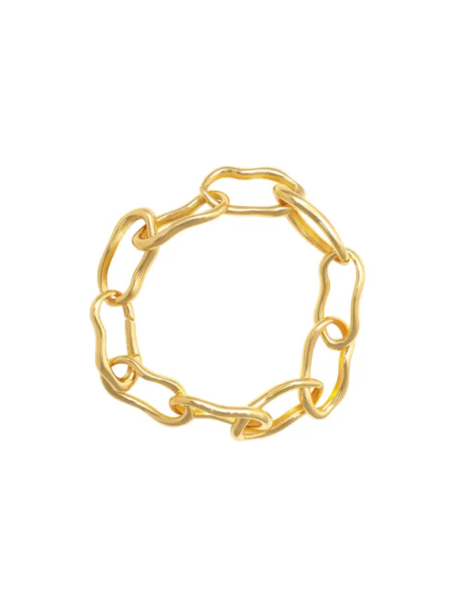 Molten Chain Link Bracelet