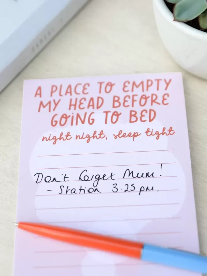 Place to Empty My Head Notepad