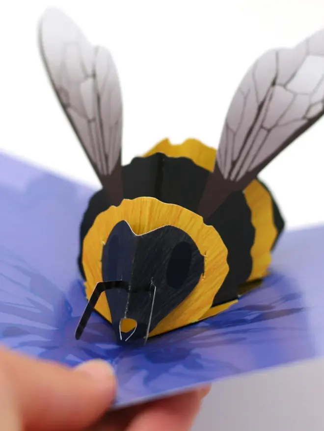 3d bee pop up card